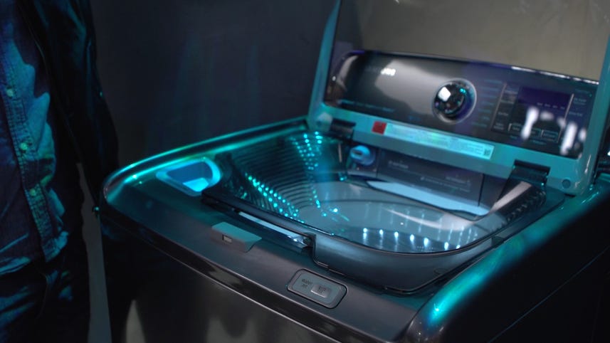 Samsung's new washing machine has a built-in sink
