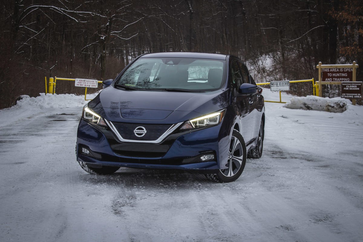 2018 Nissan Leaf long-term car in winter