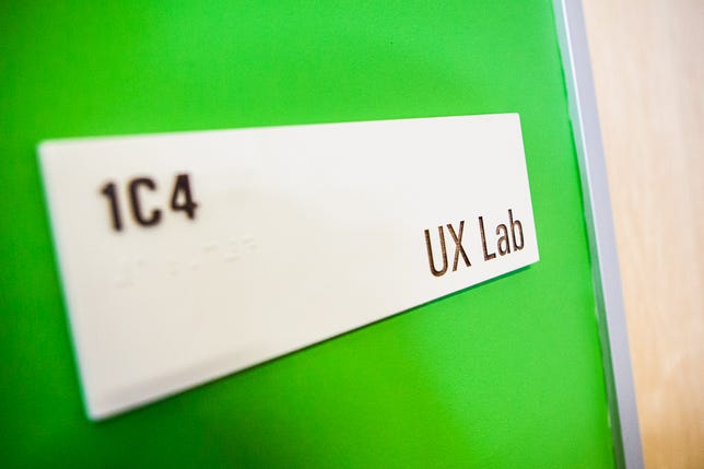 The user experience lab at Google TV.