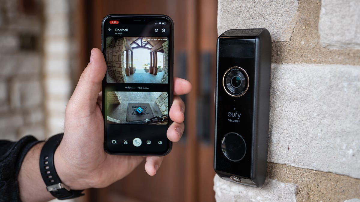 eufy Smart Video Doorbell, Wireless, Battery-powered