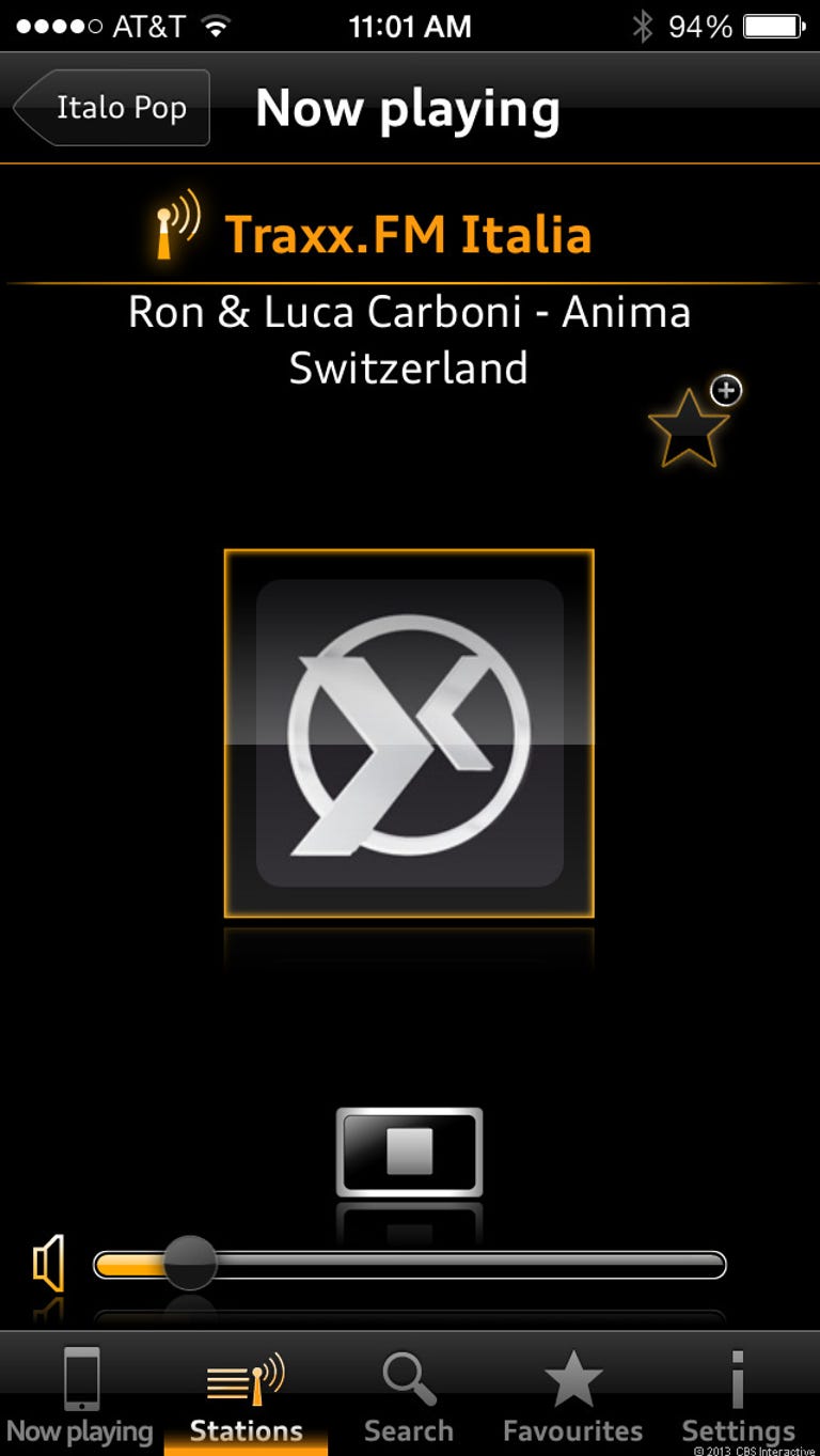 Audi Music Streams app