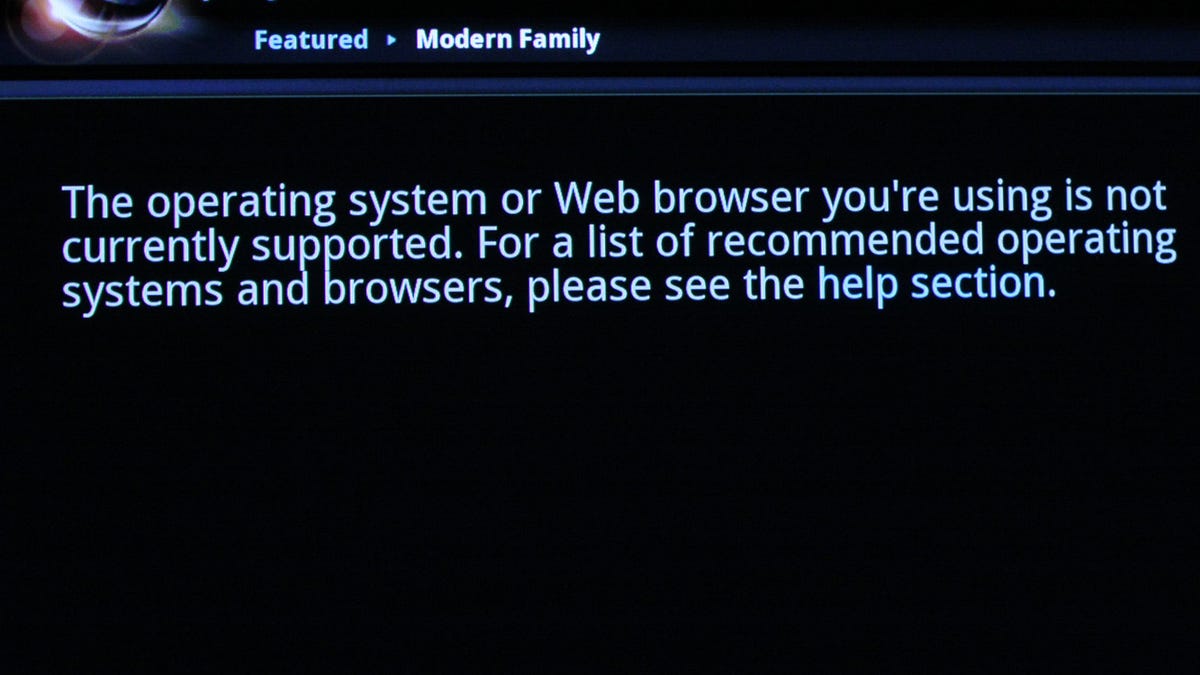 ABC (shown here) and CBS are currently blocking access to episodes on their Web sites for Google TV users.