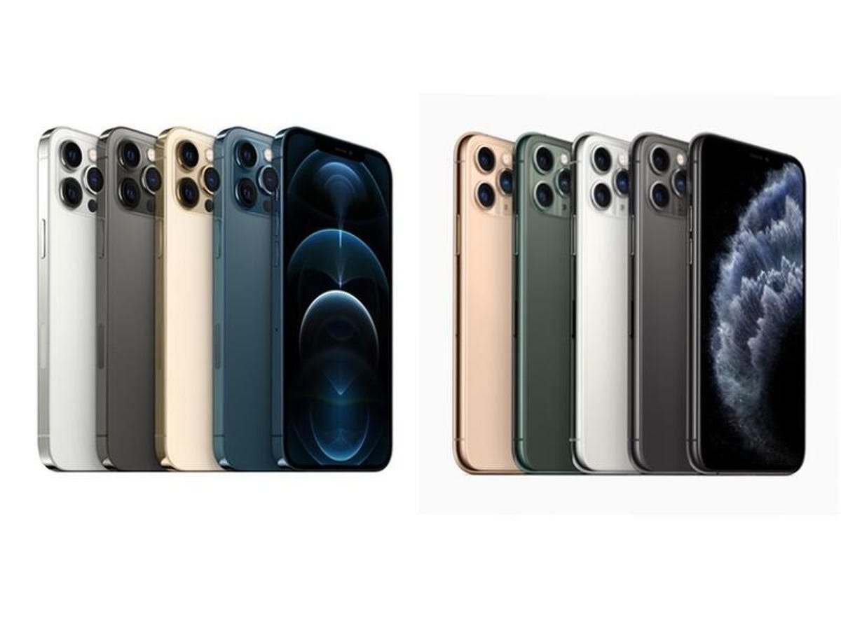 iphone 11 Pro and 12 Pro color options