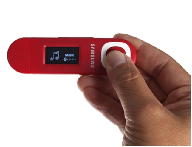 Photo of the Samsung U5 MP3 player.