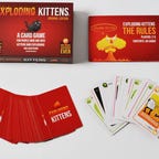 Exploding Kittens cards