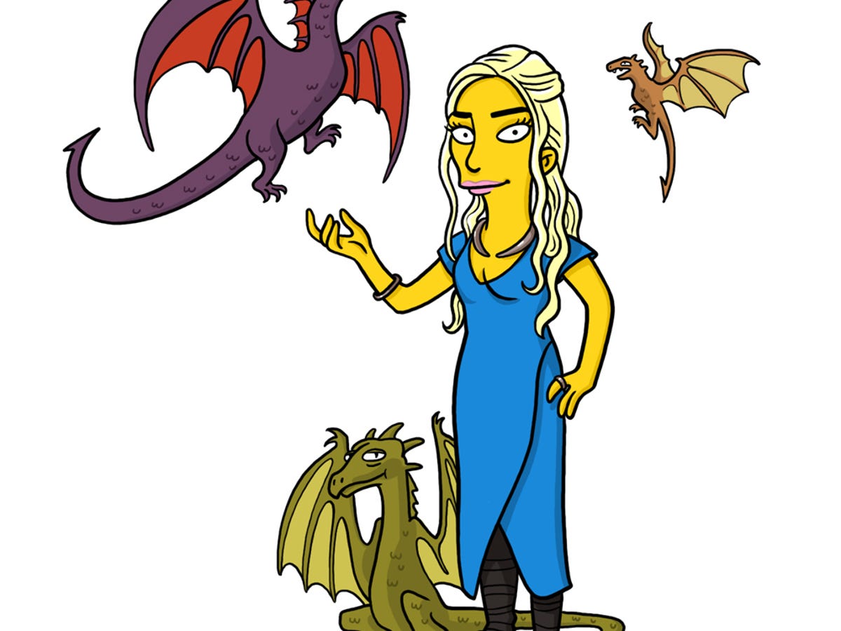 Game of Thrones' gets 'Simpsons' art treatment - CNET
