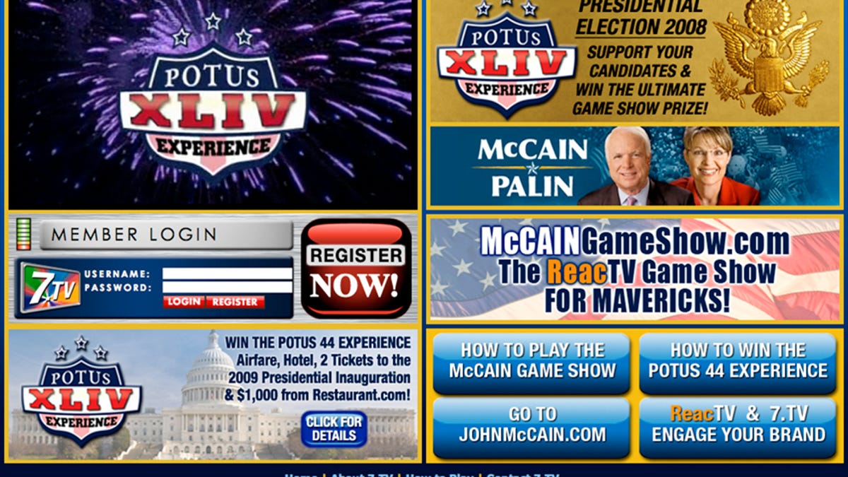 McCain game show