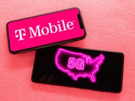 <p>T-Mobile logo on Apple iPhone.&nbsp;</p>