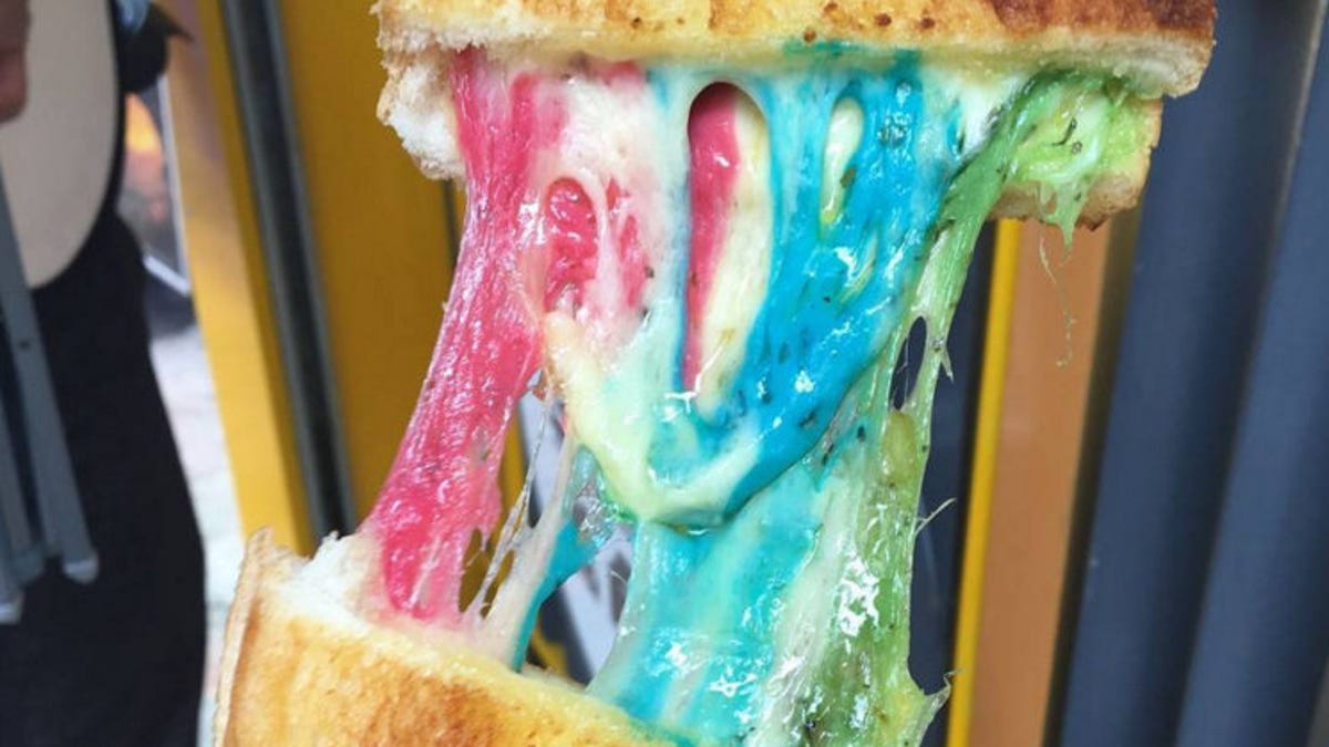 Kala Toast rainbow sandwich