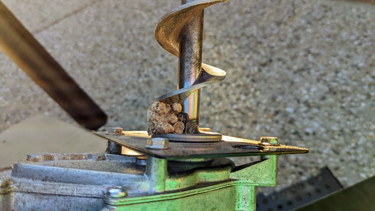 A jammed auger