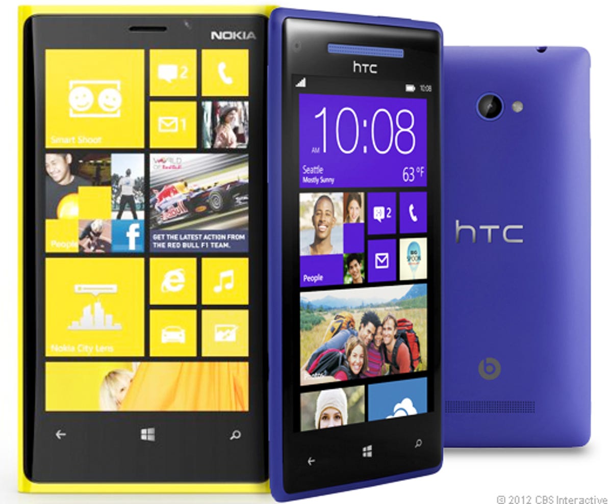 HTC Windows Phone 8X, Nokia Lumia 920