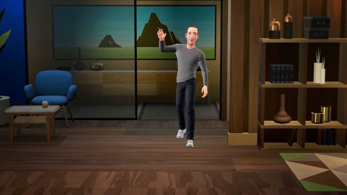 Meta CEO Mark Zuckerberg as an avatar.