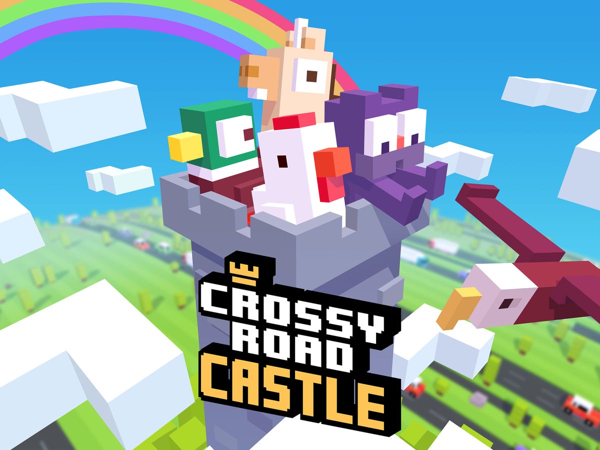 Crossy Road Castle reimagines Super Mario Bros. as a multiplayer