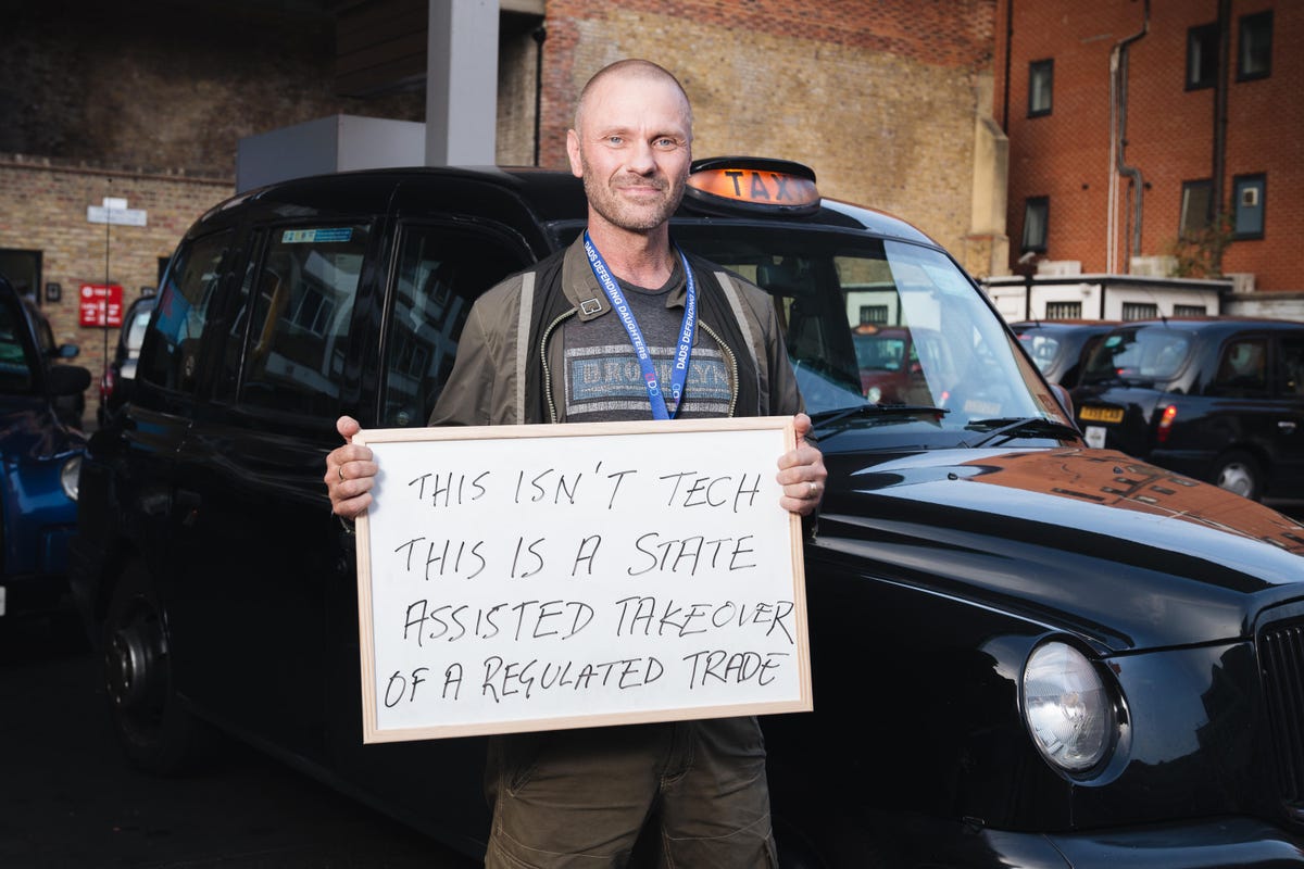 Sean Paul Day, a taxi driver for 18 years, says Uber is destroying a proud and historic local culture. He's also a co-founder of a taxi-hailing app called TaxiApp.