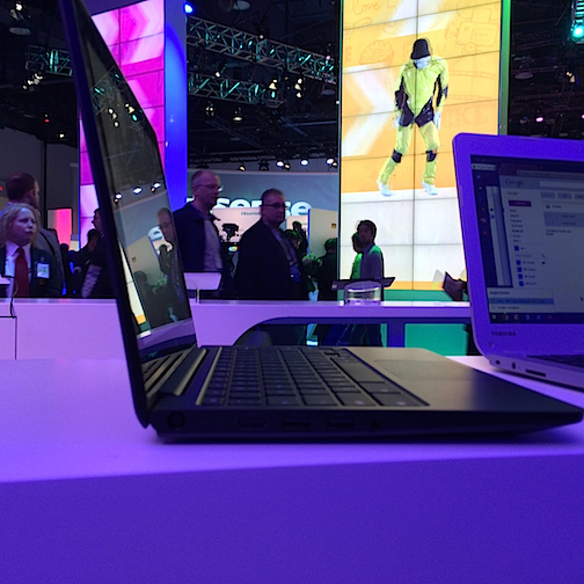 Dell's Chromebook was on display at the Intel booth.