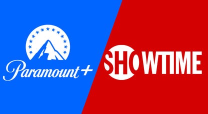 The Paramount+ and Showtime streaming service logos