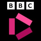 O logotipo do serviço de streaming sob demanda BBC iPlayer