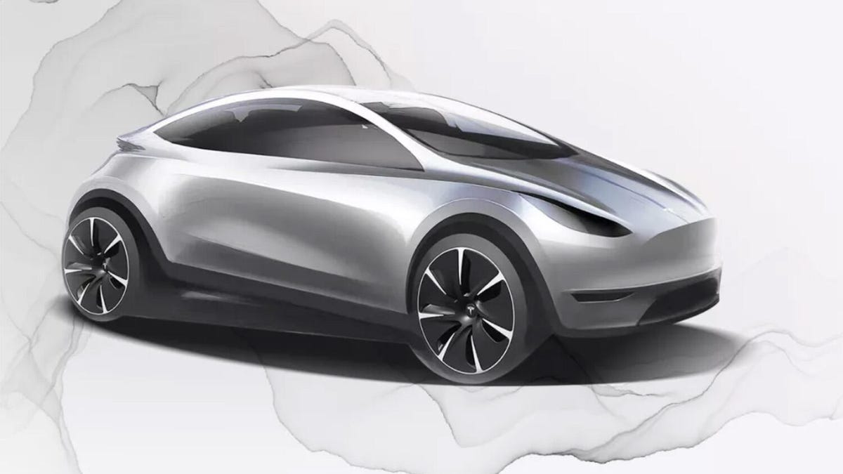 Tesla city car sketch