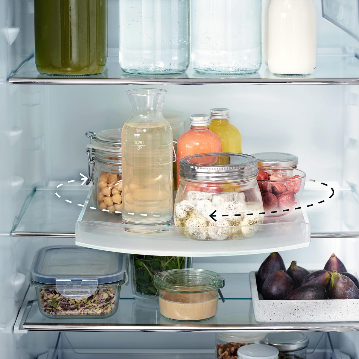 AEG MultiSpace Fridge Freezer review: AEG's MultiSpace fridge spins your  groceries on a lazy susan shelf - CNET