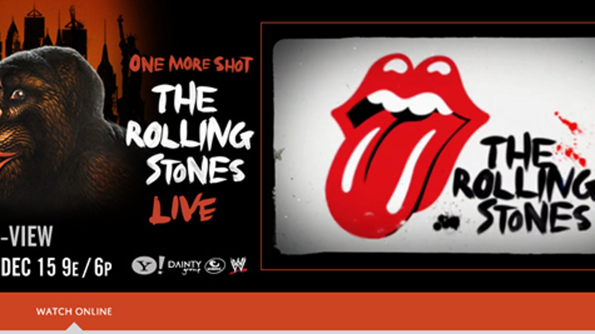 Don't have a nervous breakdown. You can catch the Stones' upcoming concert live online.