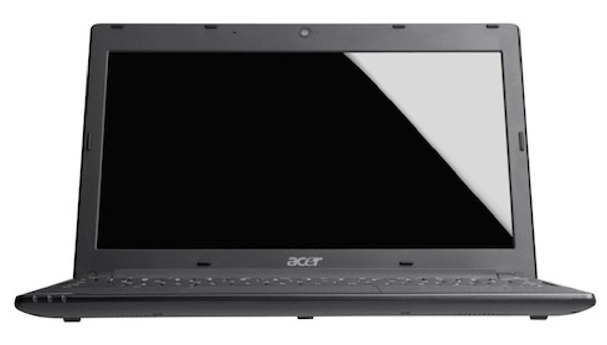 Acer's Chromebook starts at $349 and 2.95 pounds.  It runs Google's Chrome OS on top of an Intel dual-core N570 Atom processor.