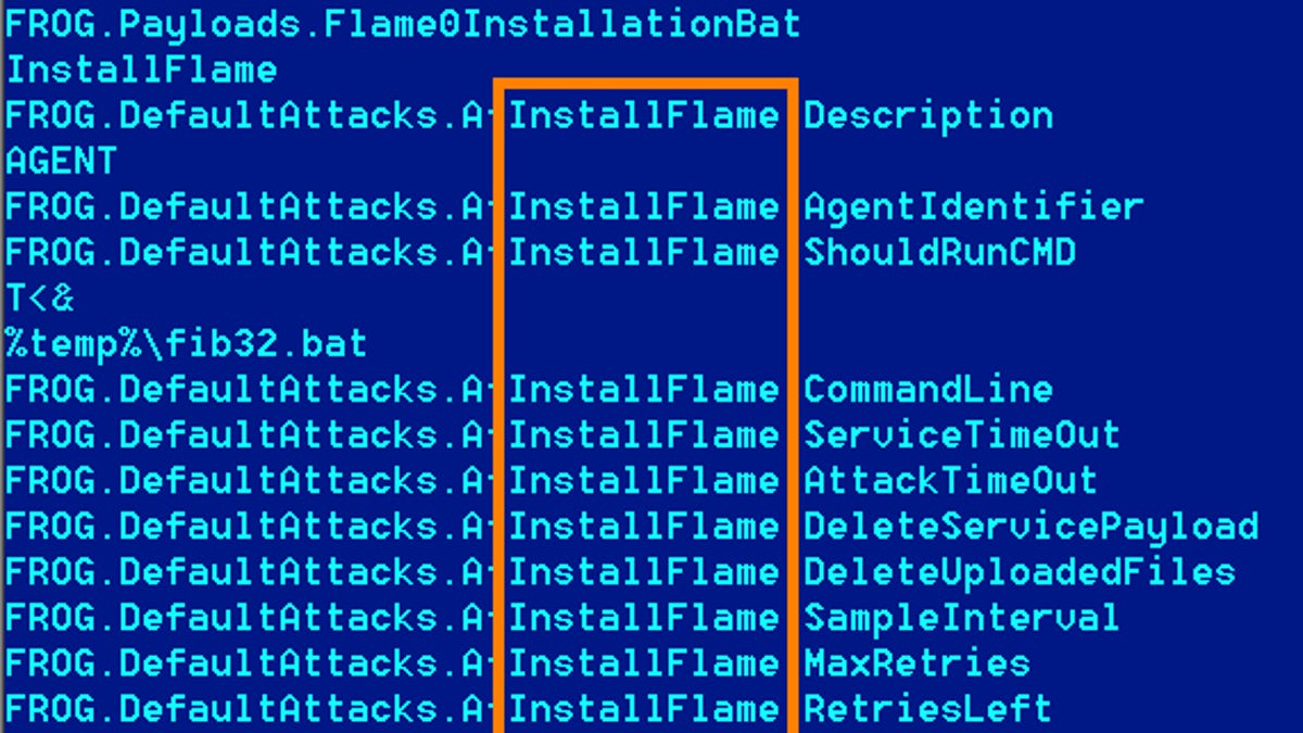 The new Flame malware that has infected computers in Iran and the Middle East is named after one of the main modules it uses to spread.