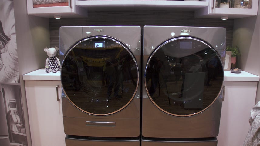 Whirlpool's touchscreen washer holds your laundry detergent, has an app