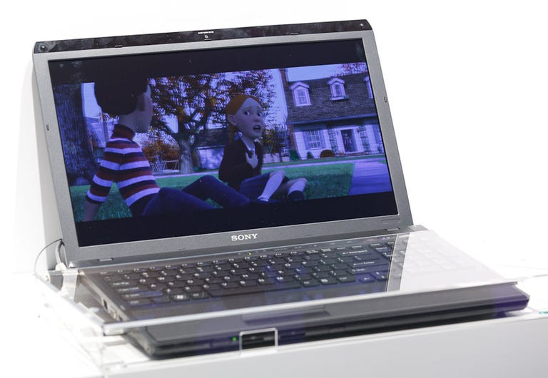 Sony's prototype Vaio laptop with 1080p 3D display.