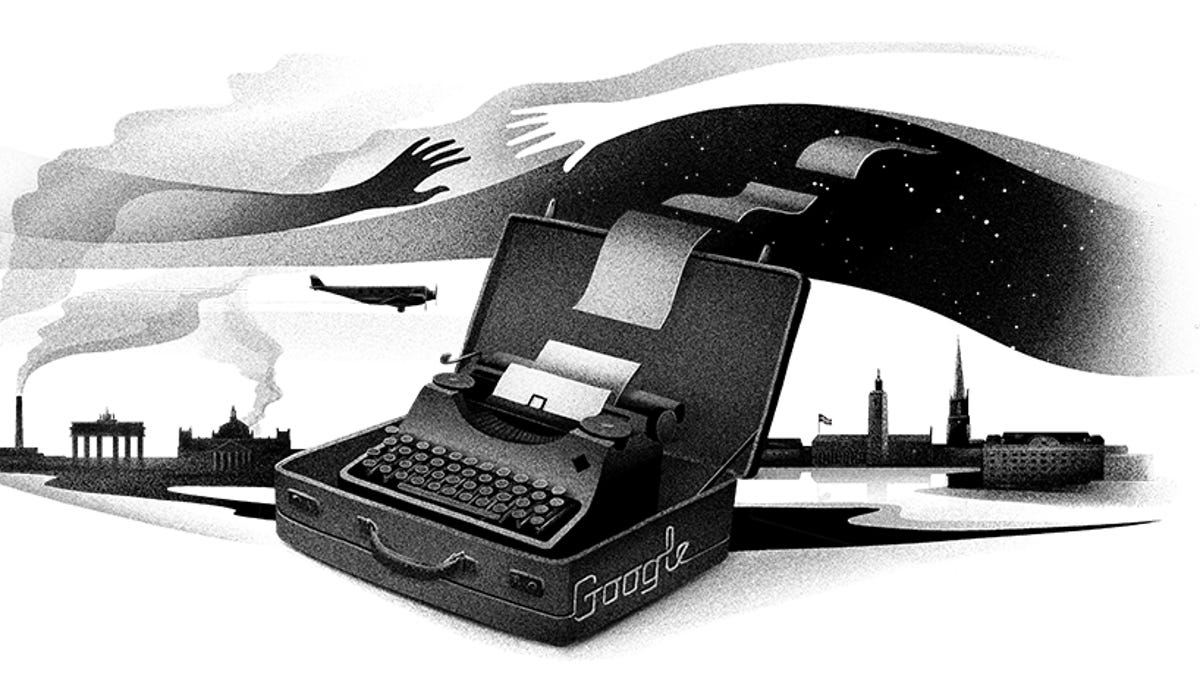 Google Doodle celebratng Nelly Sachs