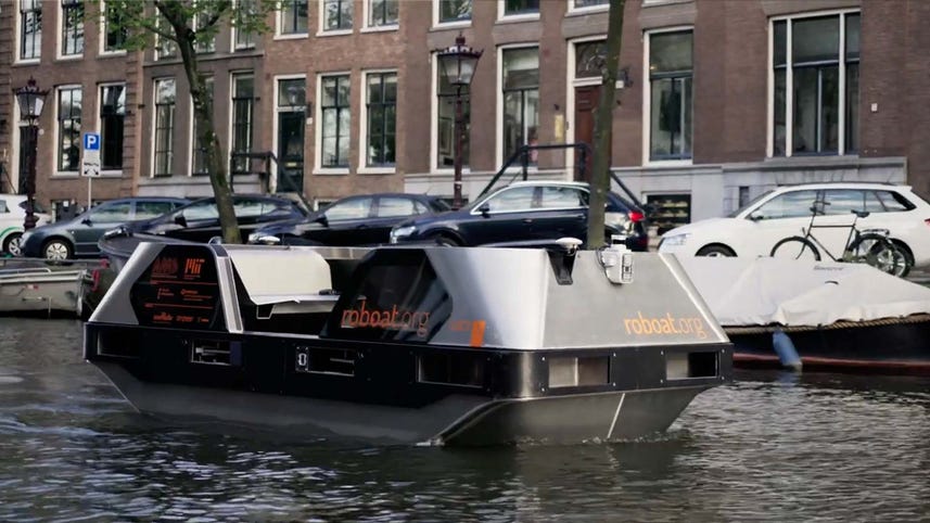 Autonomous boats function as a new kind of adaptable infrastructure