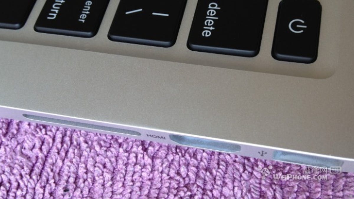 The purported right-side of the 13-inch MacBook Pro with Retina Display.