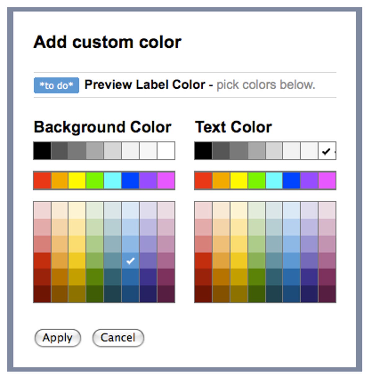 The ability to choose custom colors for Gmail labels is now a standard feature.