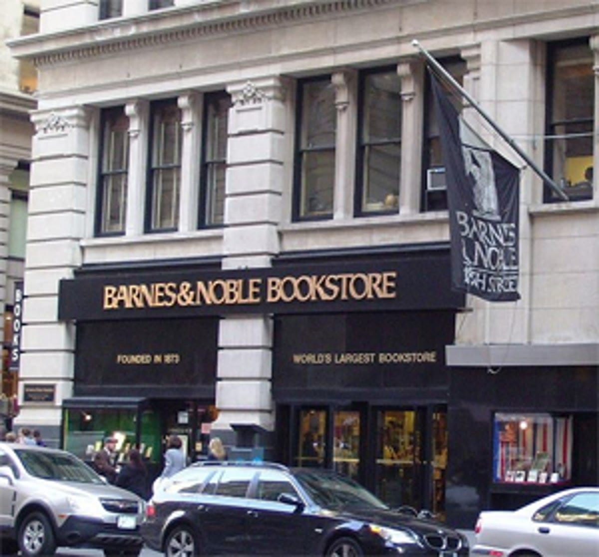 Barnes & Noble's flagship store on New York's Fifth Avenue