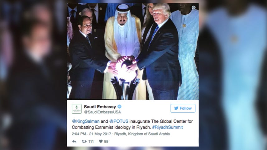 Trump touched an orb and Twitter went in