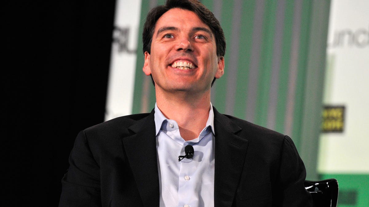 AOL CEO smiling