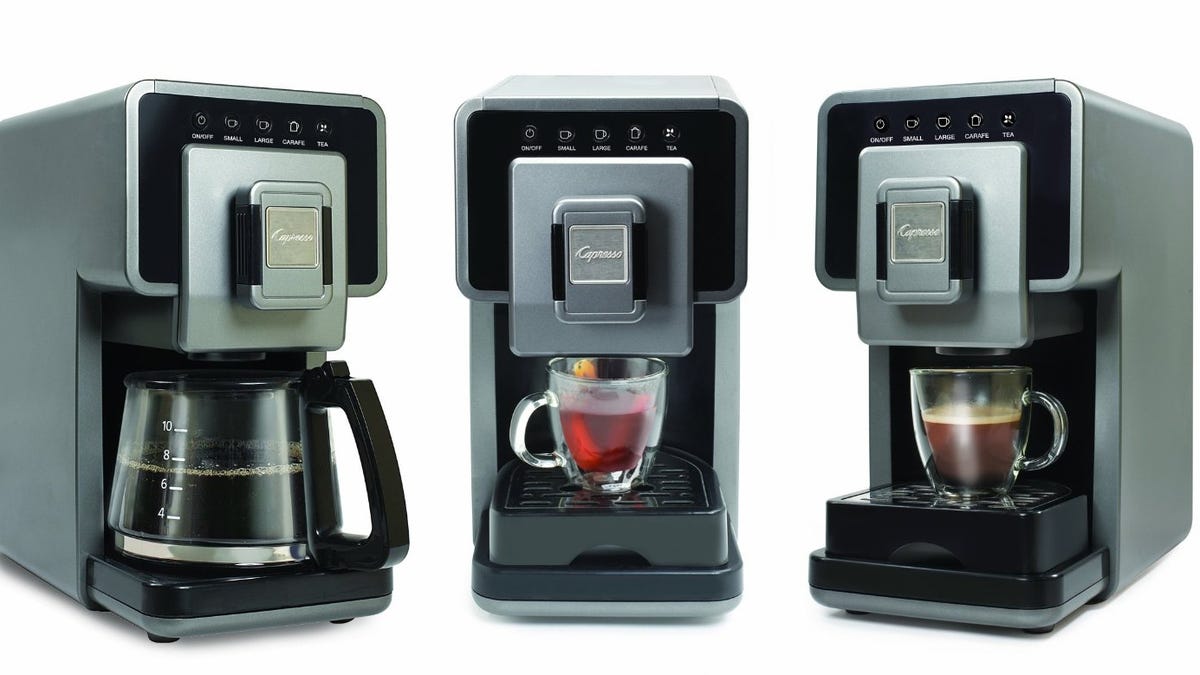 The Capresso a la Carte Cup-to-Carafe Coffee & Tea Maker gives users a choice.