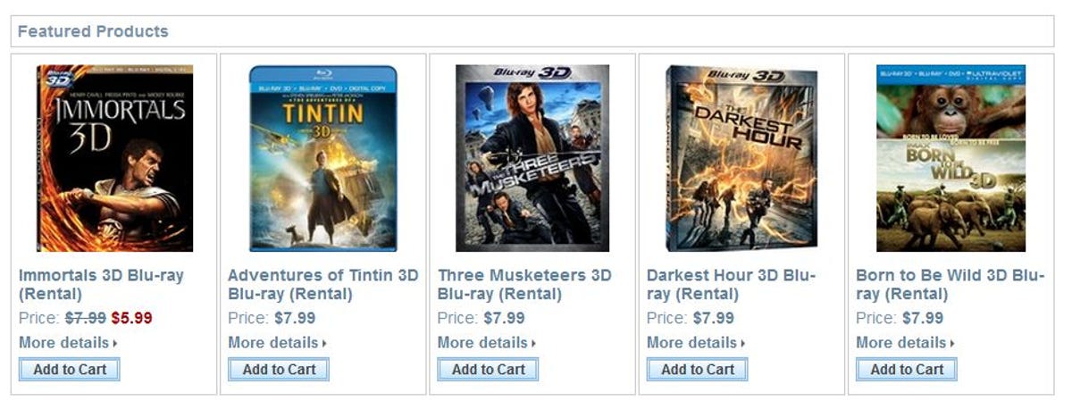3D-BlurayRental.com offers perhaps the largest selection of 3D movies anywhere, and at reasonable prices.