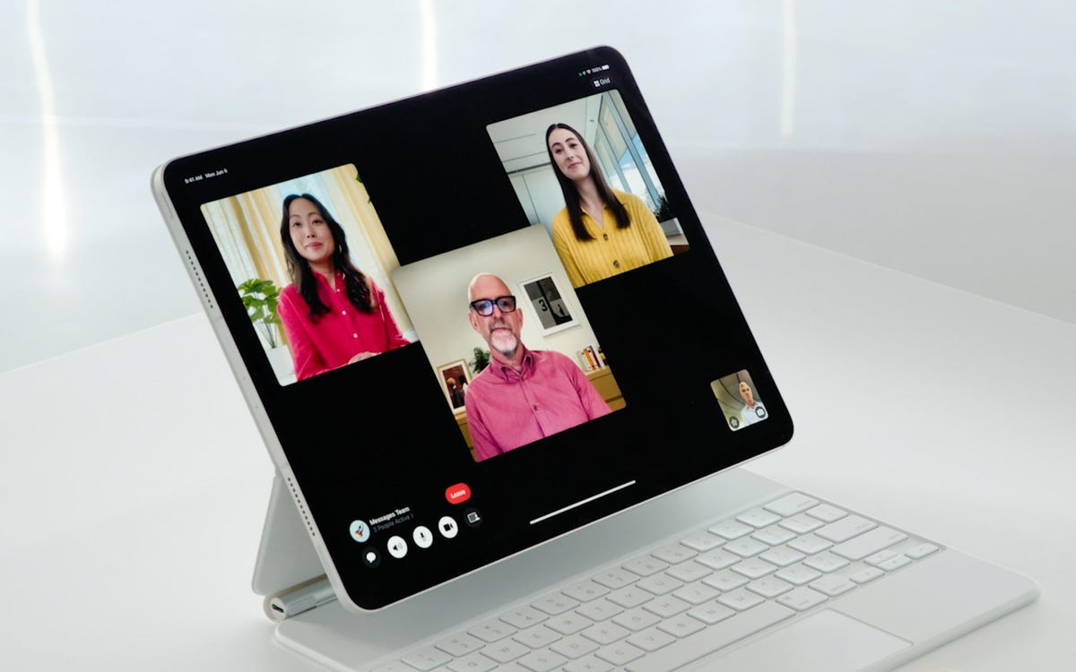Apple video Collaboration FaceTime calls on iPad
