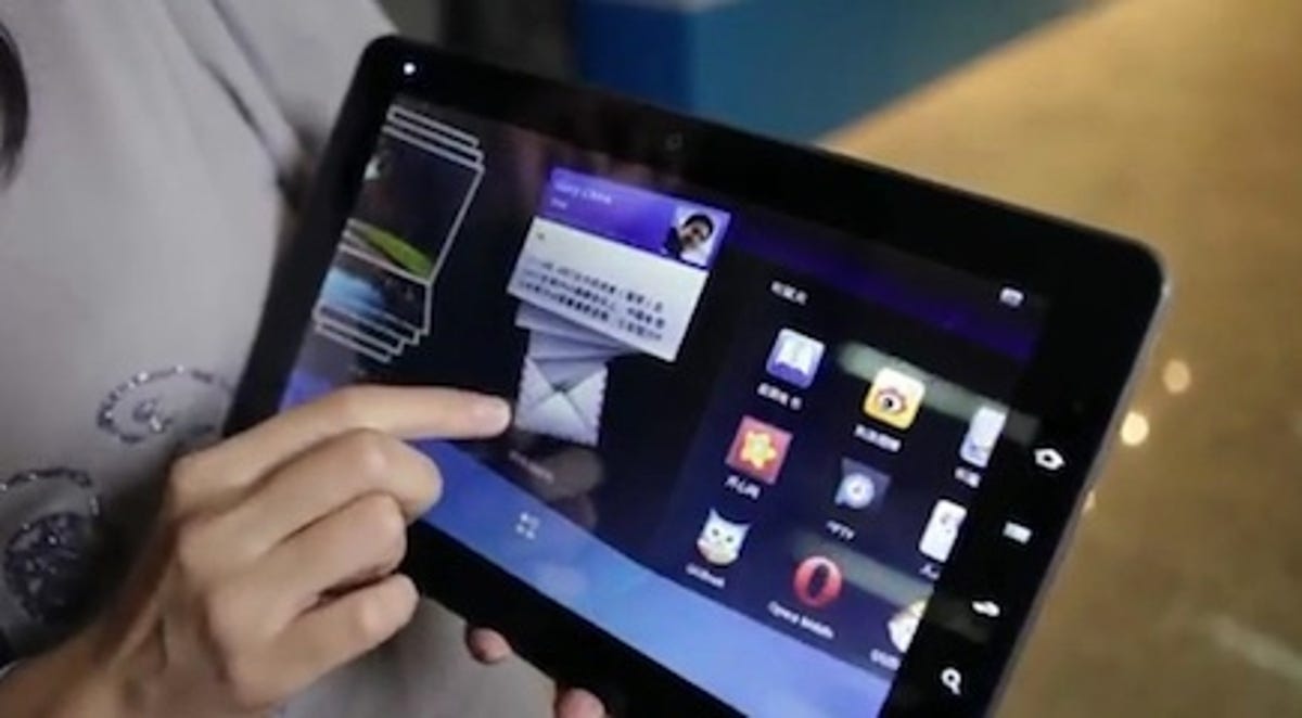 Intel was demoing an Atom-based tablet at its developer conference in Beijing this week