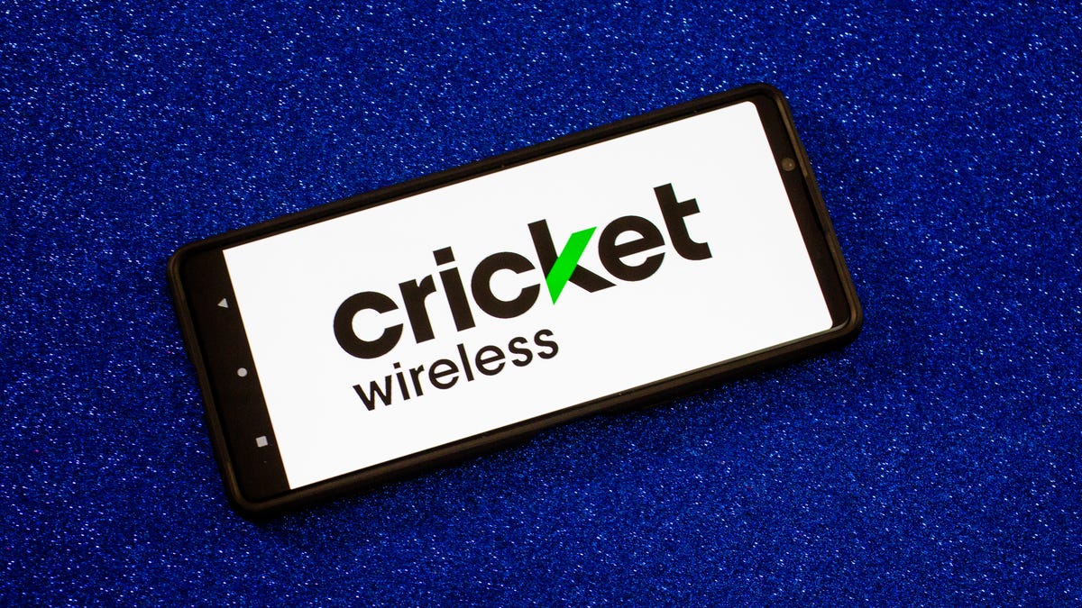 Cricket Wireless logo on a phone