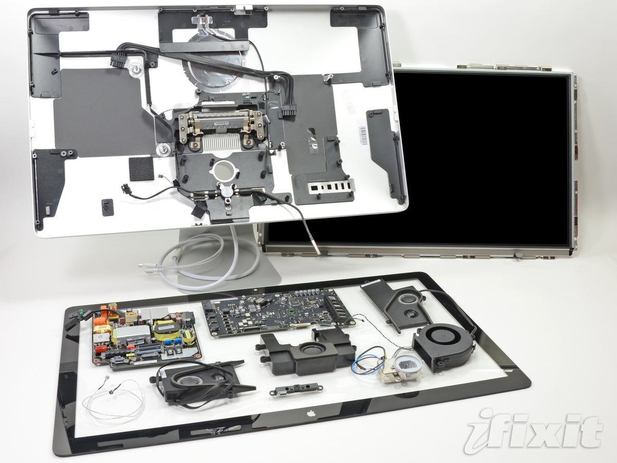 Apple Thunderbolt display disassembled