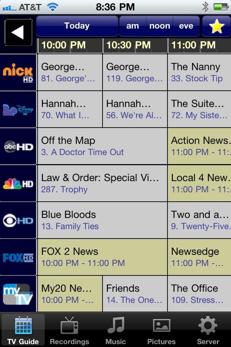 You can check the TV guide and schedule recordings right from your iPhone.