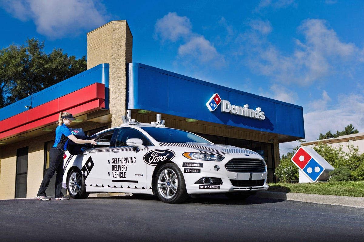 Ford Domino's Self-Driving Fusion