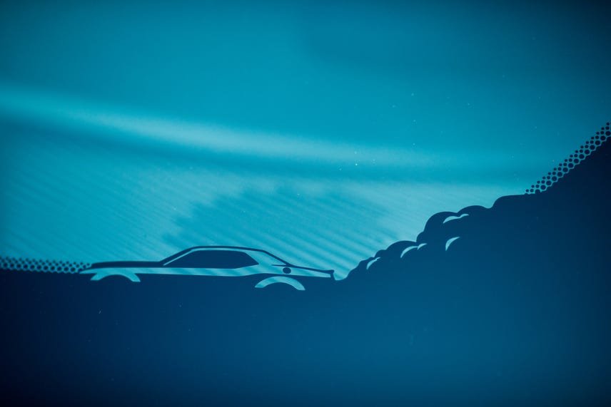 The 2018 Dodge Challenger SRT Demon’s windshield includes an image of the SRT Demon doing a burnout.
