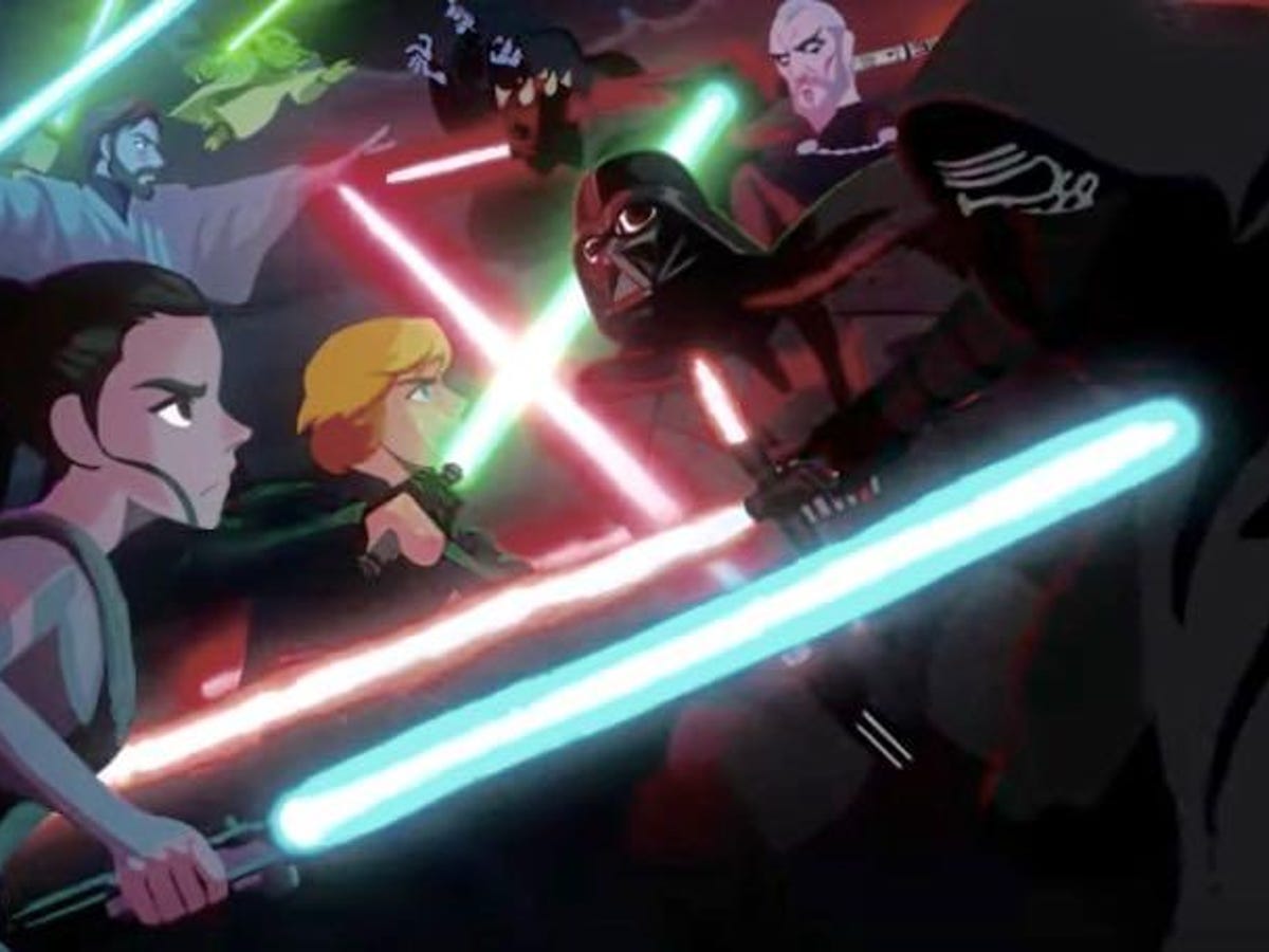 New Star Wars Galaxy of Adventures show gives you every lightsaber