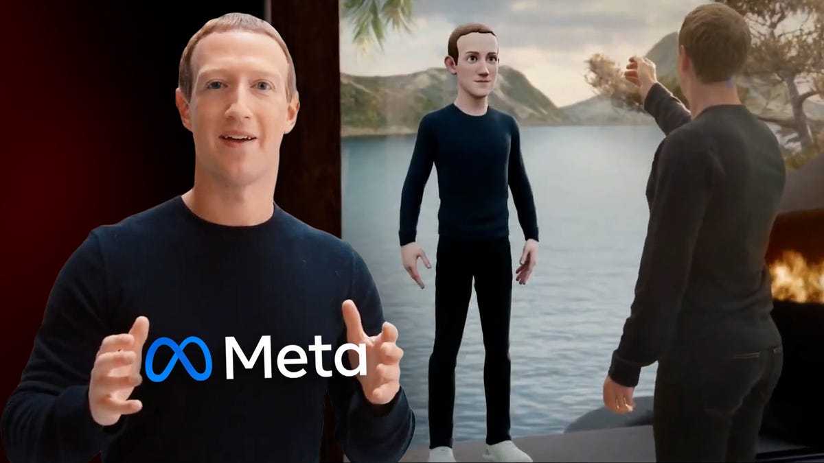 Mark Zuckerberg introducing the Meta name