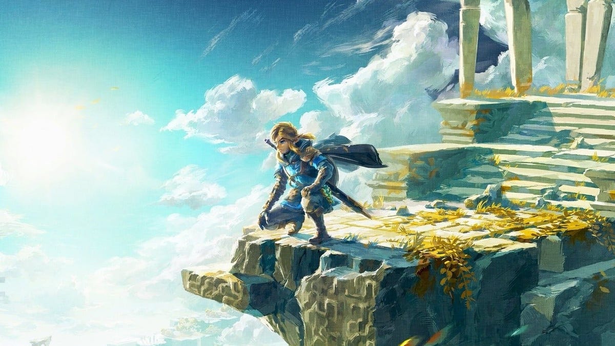 Promotional artwork for Legend of Zelda: Tears of the Kingdom.