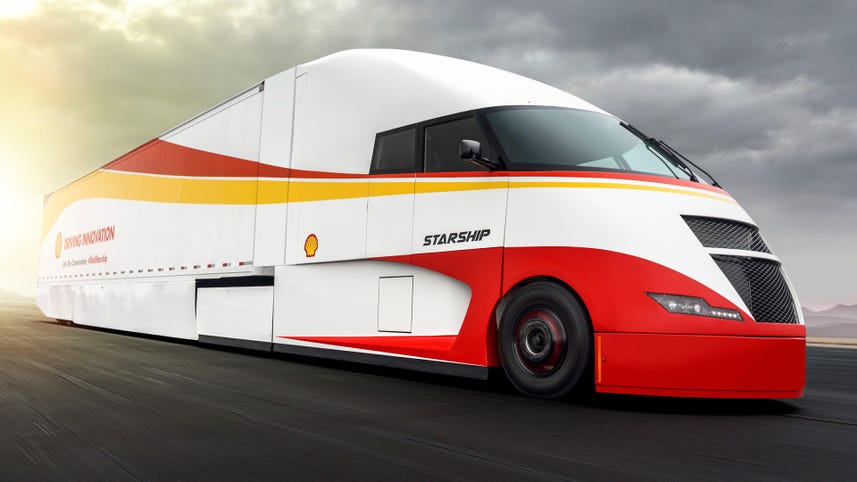 AutoComplete: Shell's AirFlow 'Starship' tractor-trailer goes on a record run