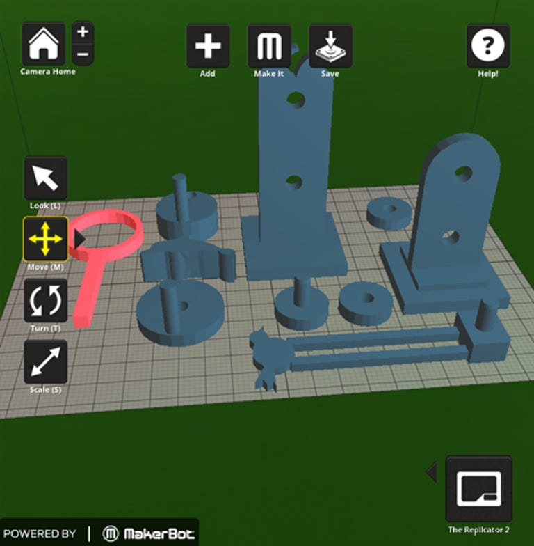 Screenshot of the MakerWare beta.