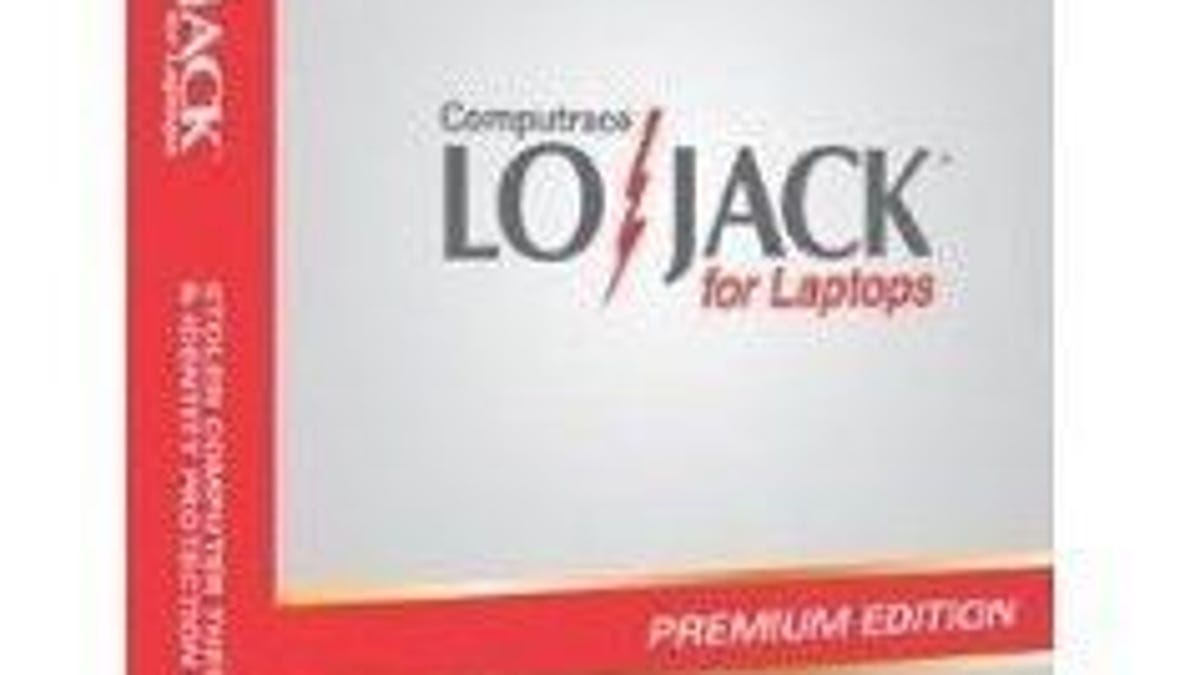 LoJack for Laptops (shown here in its boxed version) can help you recover a stolen PC.